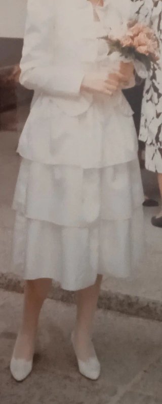 Vestido de novia corto vintage