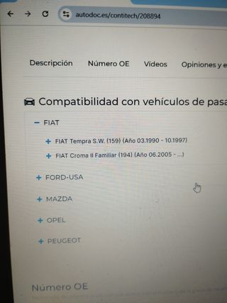 Correa auxiliar
