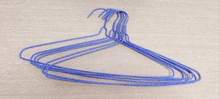 6 perchas metal grandes