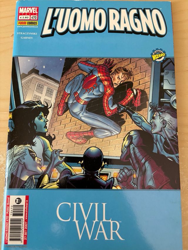 Uomo ragno Civil War Marvel