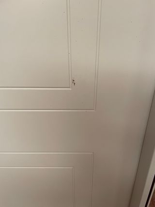 Puerta blanca lacada dos cuadros