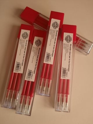 23 ricariche Canc pen rosse da 3 refil