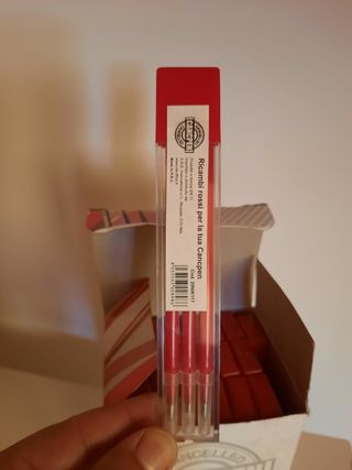 23 ricariche Canc pen rosse da 3 refil