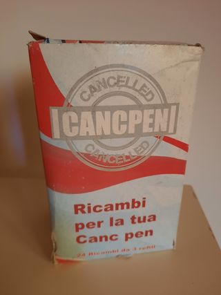 23 ricariche Canc pen rosse da 3 refil