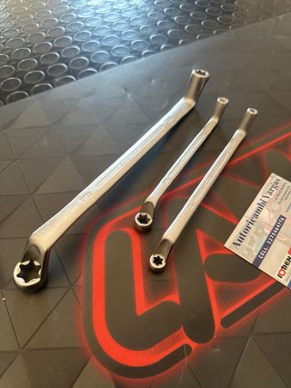 SET 3 CHIAVI A 2 BOCCHE TORX PIEGATE E11XE7,E14XE1