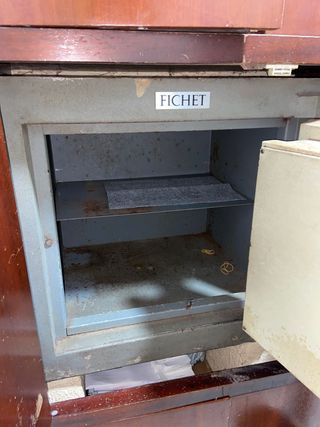antigua caja fuerte 120 mm espesor