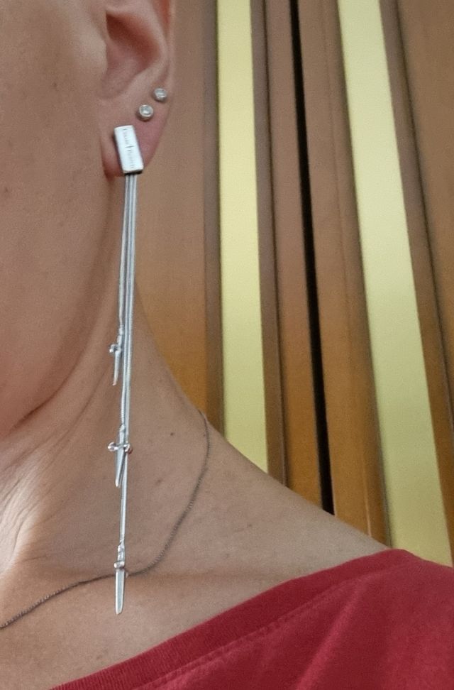 Mono orecchino in argento