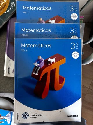 Libro de Matematicas de 3 ESO. Santillana 