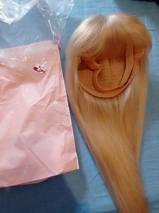 Peluca cabello humano 100% natural pelo rubio 613