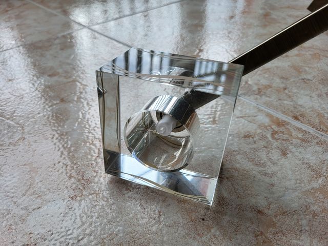 Lampara de techo metal y metacrilato