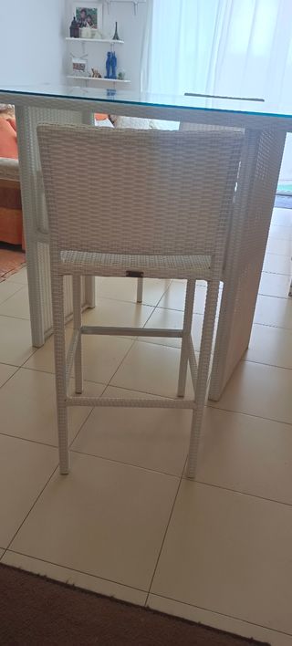 tavolo, sedie da bar per esterni