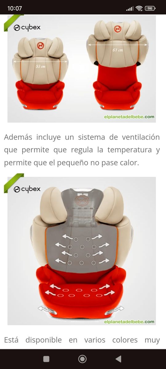 SILLA COCHE CYBEX SOLUTION Q2 FIX