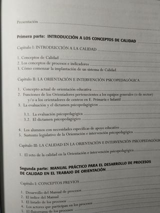 La calidad de la orientación escolar 