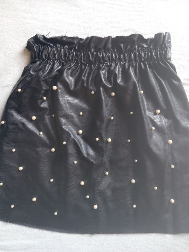 Gonna donna con perline elastico in vita