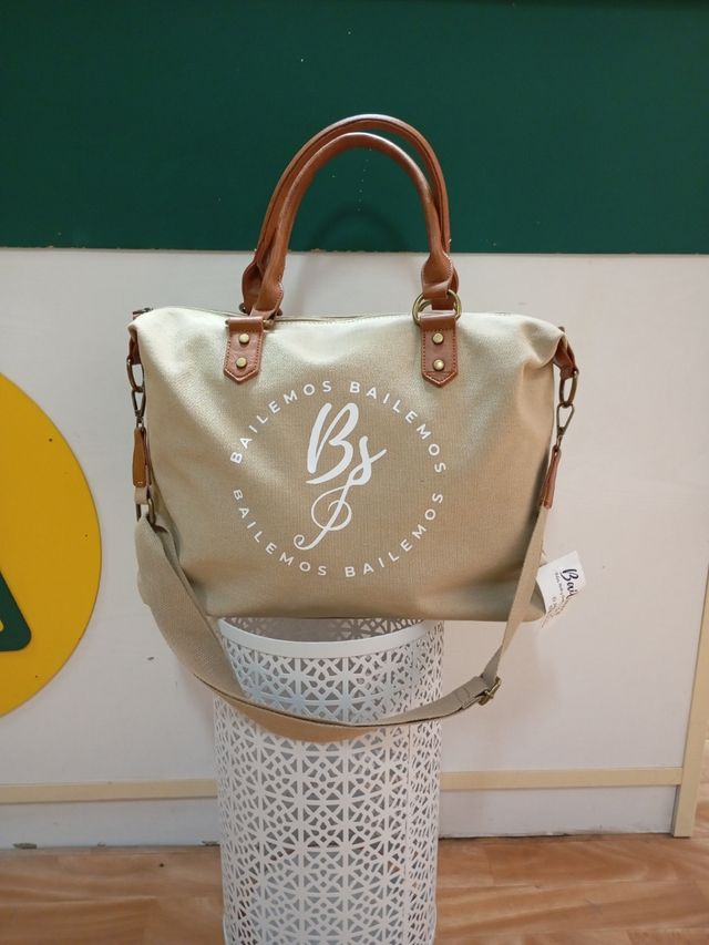 BOLSO BAILEMOS LONETA BEIGUE CON COLGADOR