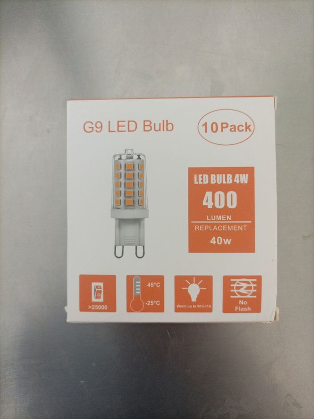 Caja de bombillas G9 led bulbo