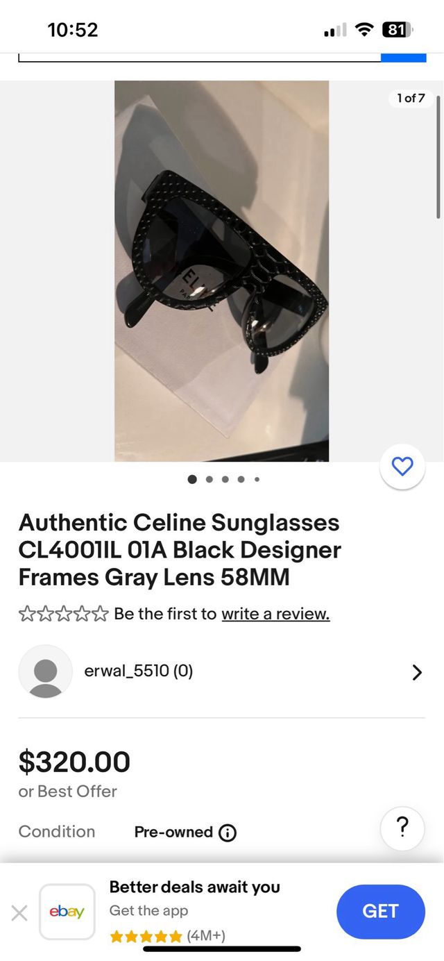 Gafas CELINE edition limitada
