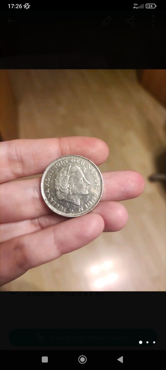 Moneda de plata de Nederland 1969