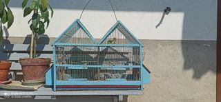 gabbia per uccelli artigianale