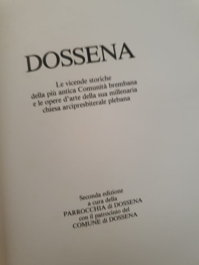 Libro Dossena grafica e arte Bergamo