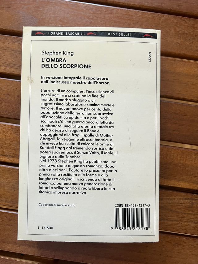 libro "l'ombra dello scorpione" di Stephen King