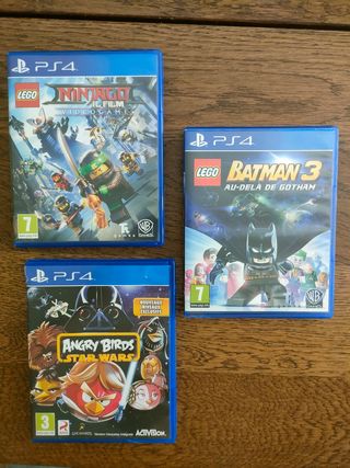 Giochi PS4 Batman 3, Lego Ninjago, angry