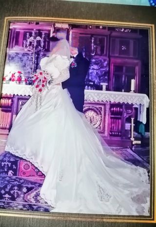 Vestido de novia completo