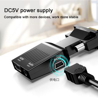 Conversor VGA a HDMI+Audio