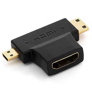 Adaptador HDMI A Mini HDMI+Micro HDMI