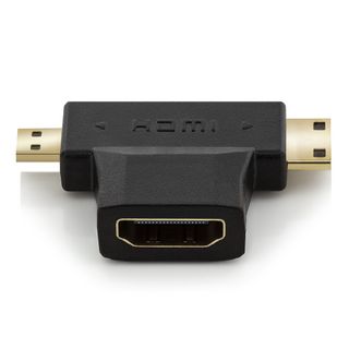 Adaptador HDMI A Mini HDMI+Micro HDMI