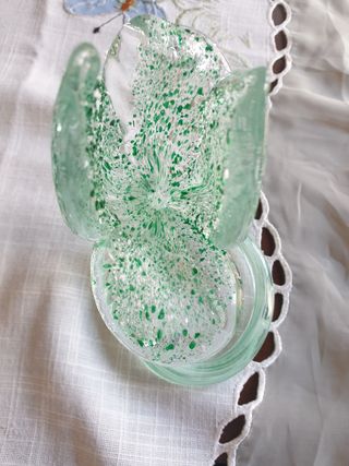 Portacandela vetro murano vintage 