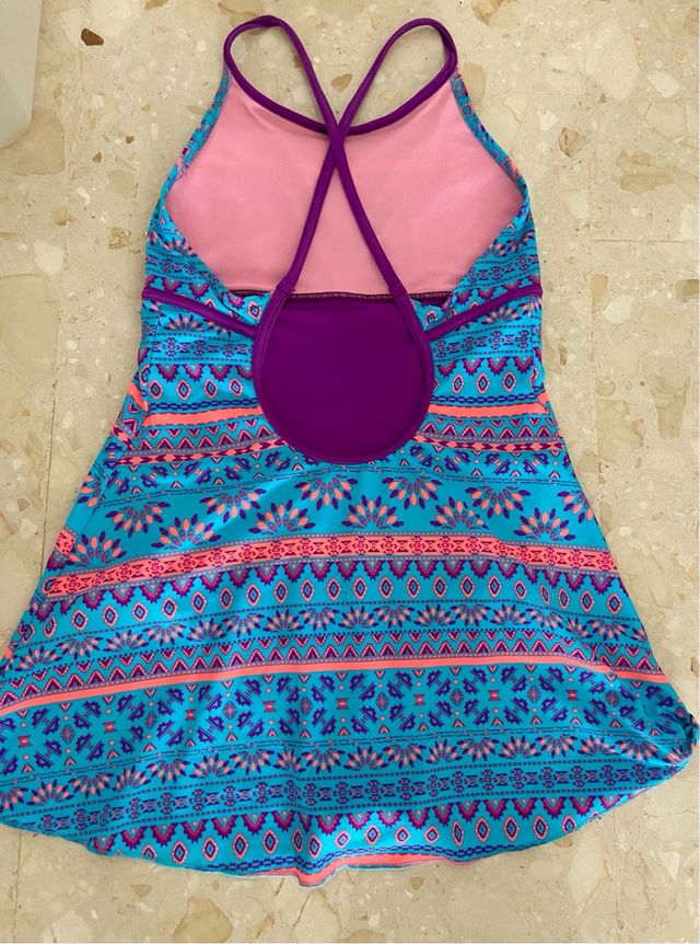 Bañador-vestido de niña Decathlon