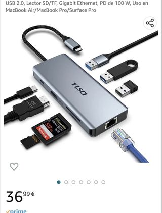 Hub 8 en 1 gigabit NUEVO