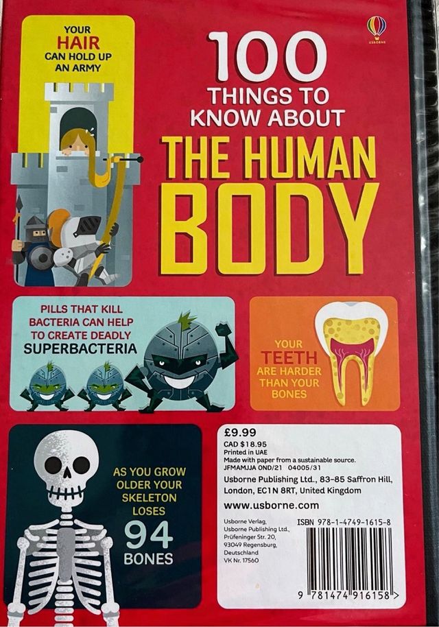 Libro 100 Things to Know About The Human Body