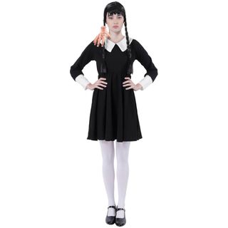 Disfraz Miercoles Addams Adulto Talla Única S/M