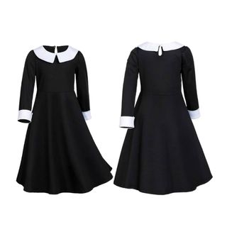 Disfraz Miercoles Addams Adulto Talla Única S/M