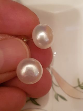 Pendientes Perla Cultivada De Plata De Ley 925