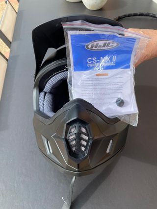 Casco Off-road HJC CS-MX II Negro Semi Mate