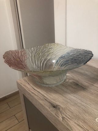 Vaso di vetro di cristallo di murano