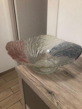 Vaso di vetro di cristallo di murano