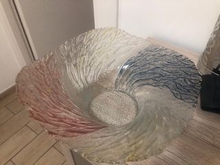 Vaso di vetro di cristallo di murano