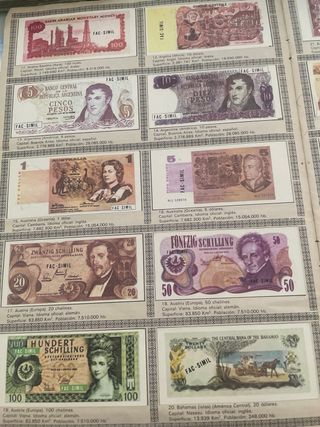 Álbum BILLETES DEL MUNDO didec