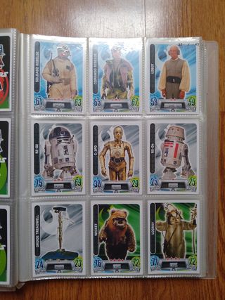 Colección Completa Cromos Star Wars Force Attax