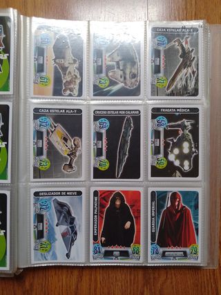 Colección Completa Cromos Star Wars Force Attax