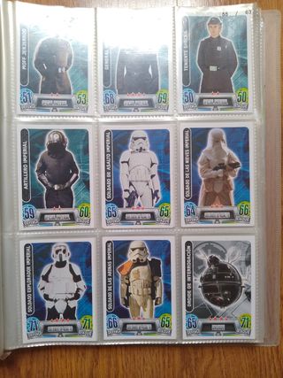Colección Completa Cromos Star Wars Force Attax