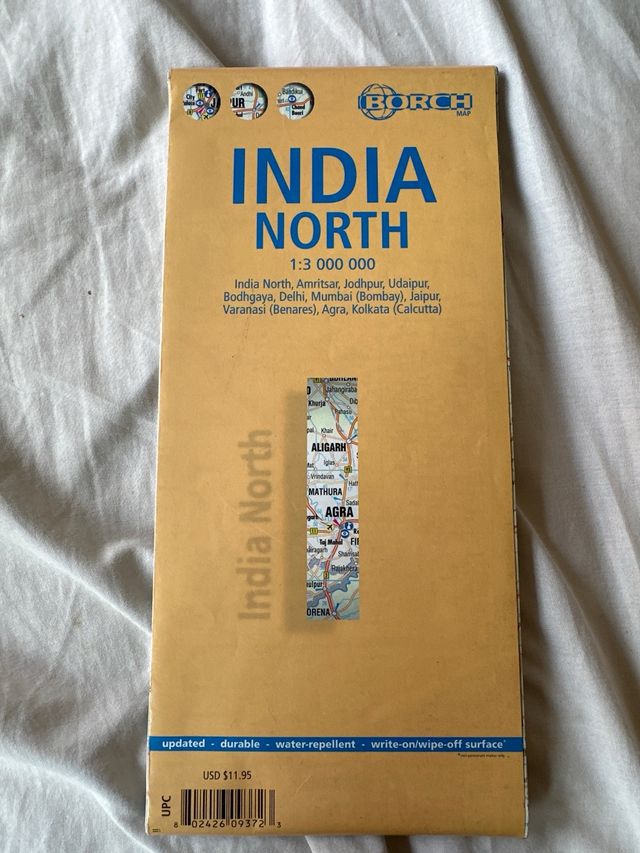 Mapa del norte de la India