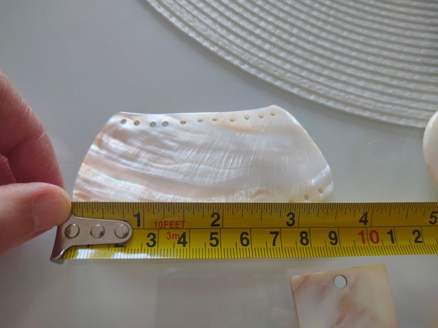 Piezas de nácar para joyería