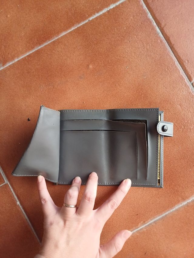 Cartera con tarjetero y monedero