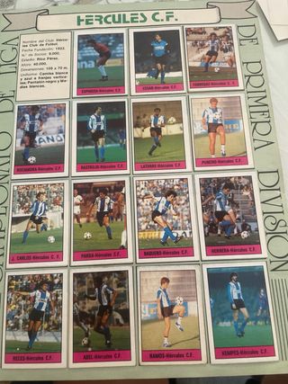 Álbum de la liga fútbol año 1985-86