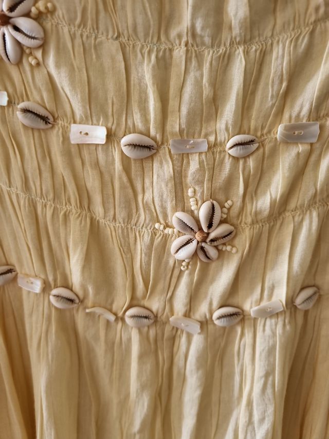 Vestido bámbula beige